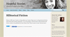 Desktop Screenshot of hopefulstories.com